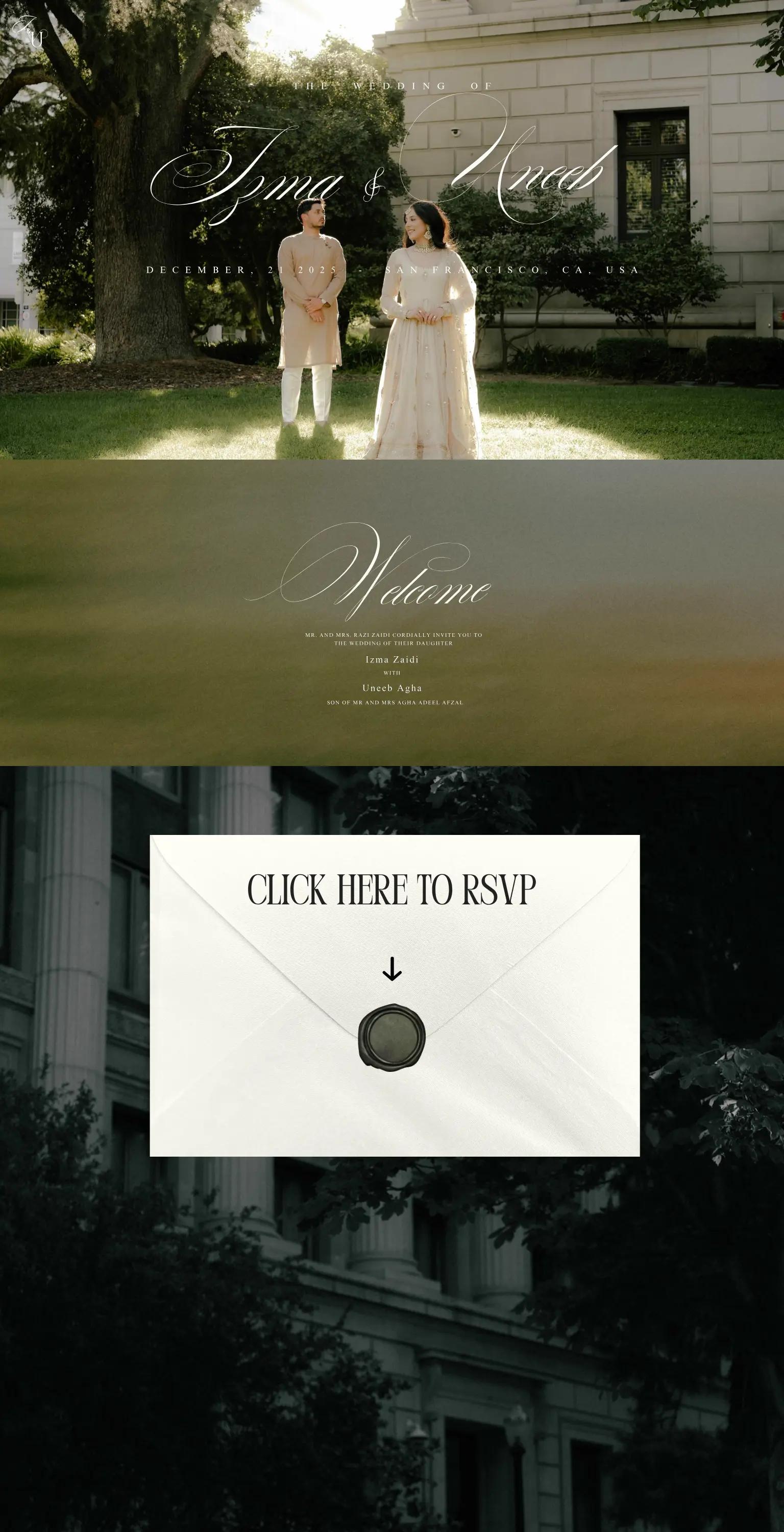 Screenshot of https://www.aghaandzaidi.com/