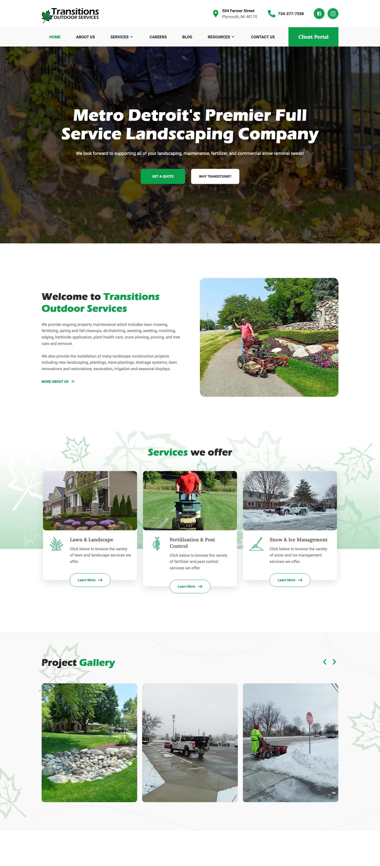Transitions Outdoor Services screenshot