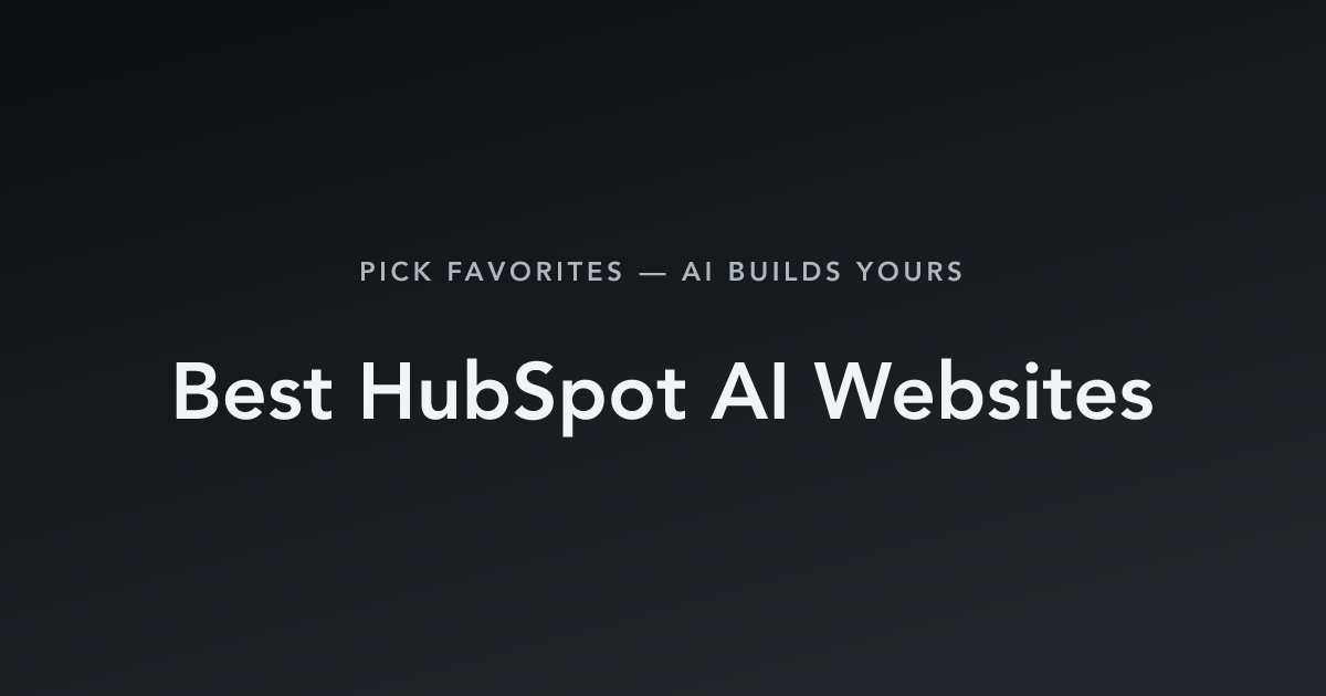 Best HubSpot AI Websites with count