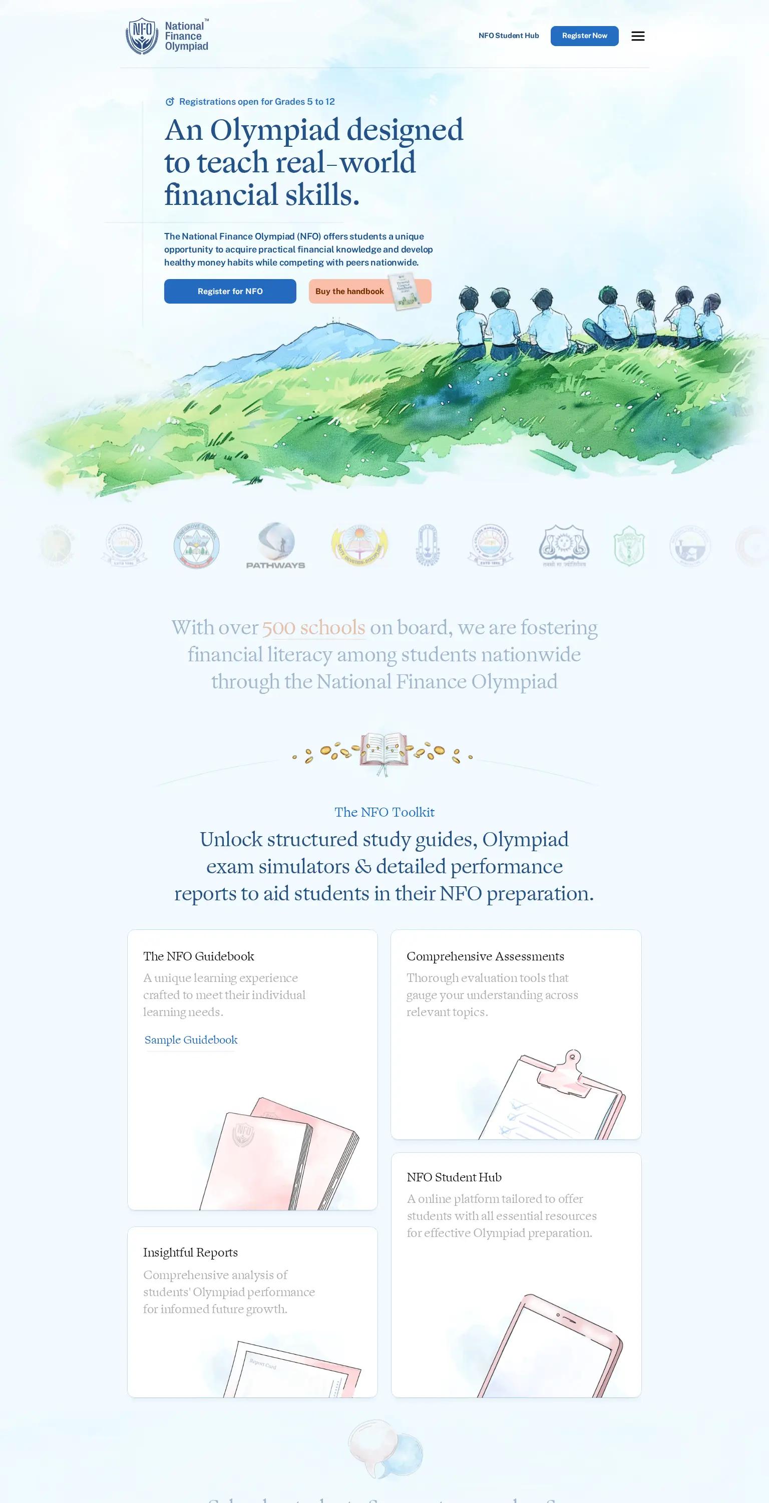 National Finance Olympiad screenshot