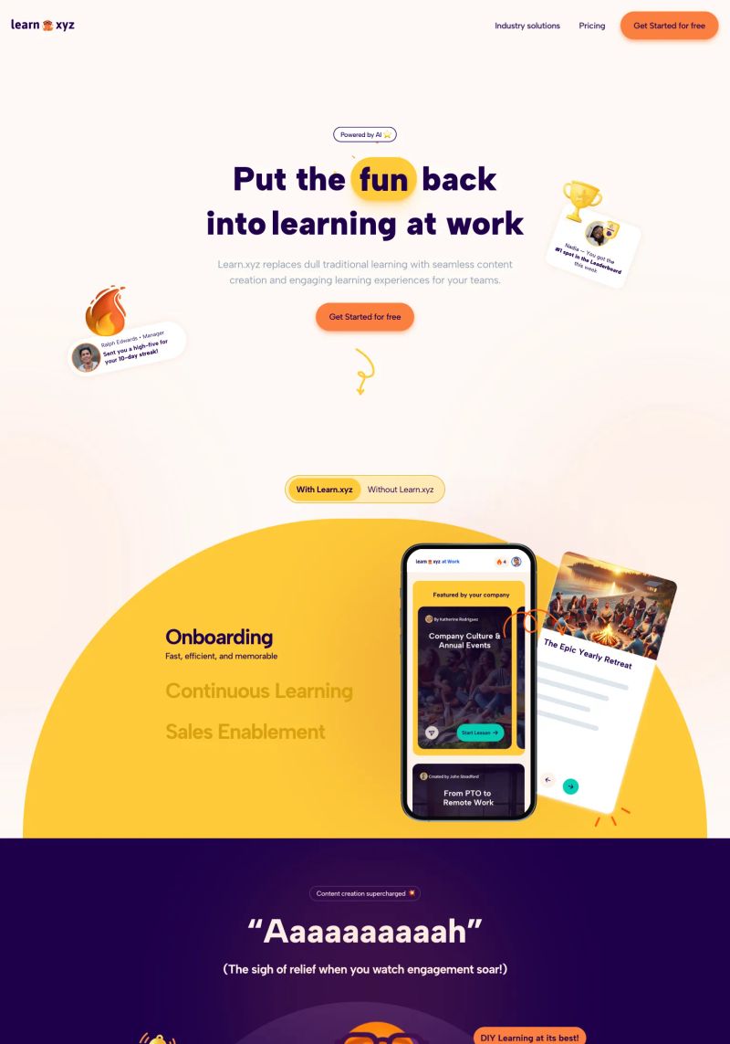 Learn screenshot