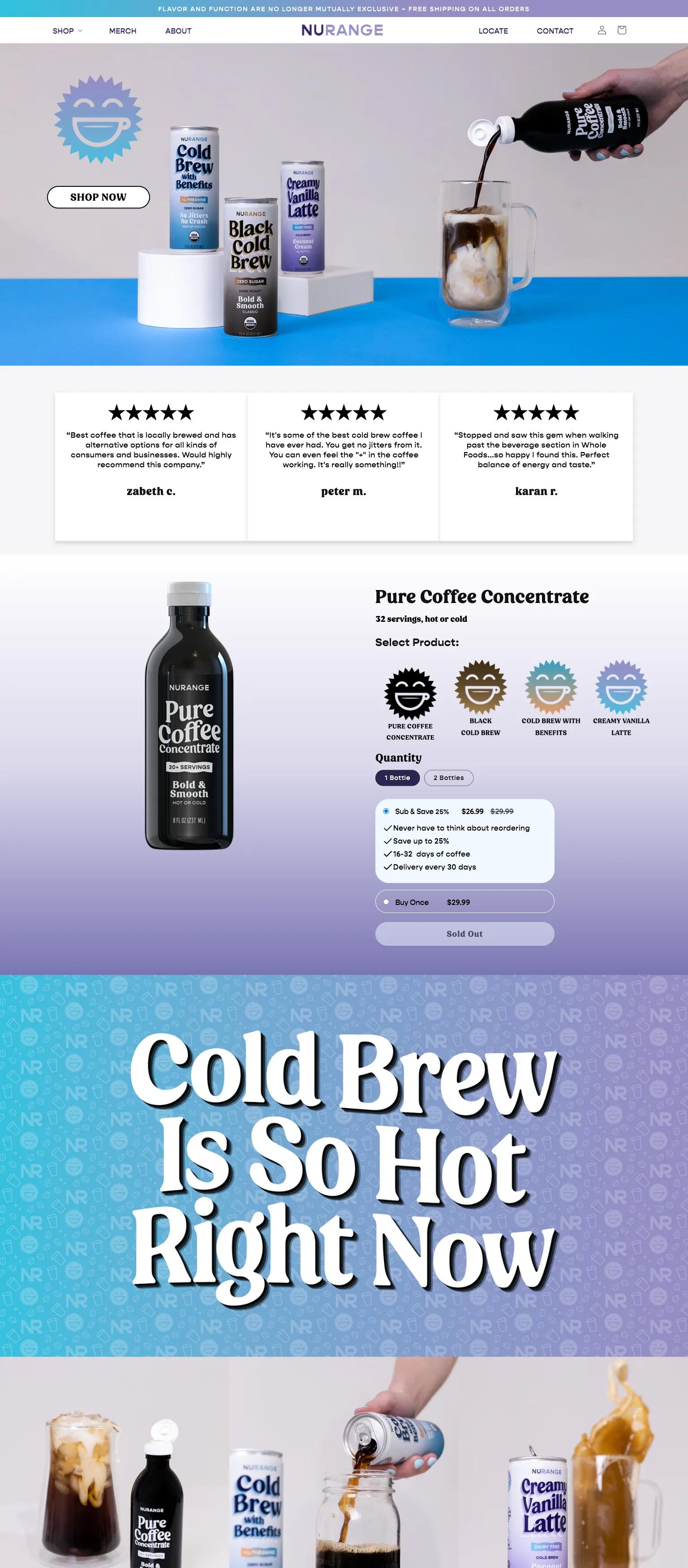 NuRange Coffee screenshot