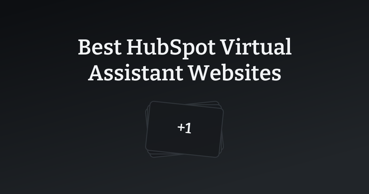 Best HubSpot Virtual Assistant Websites with count