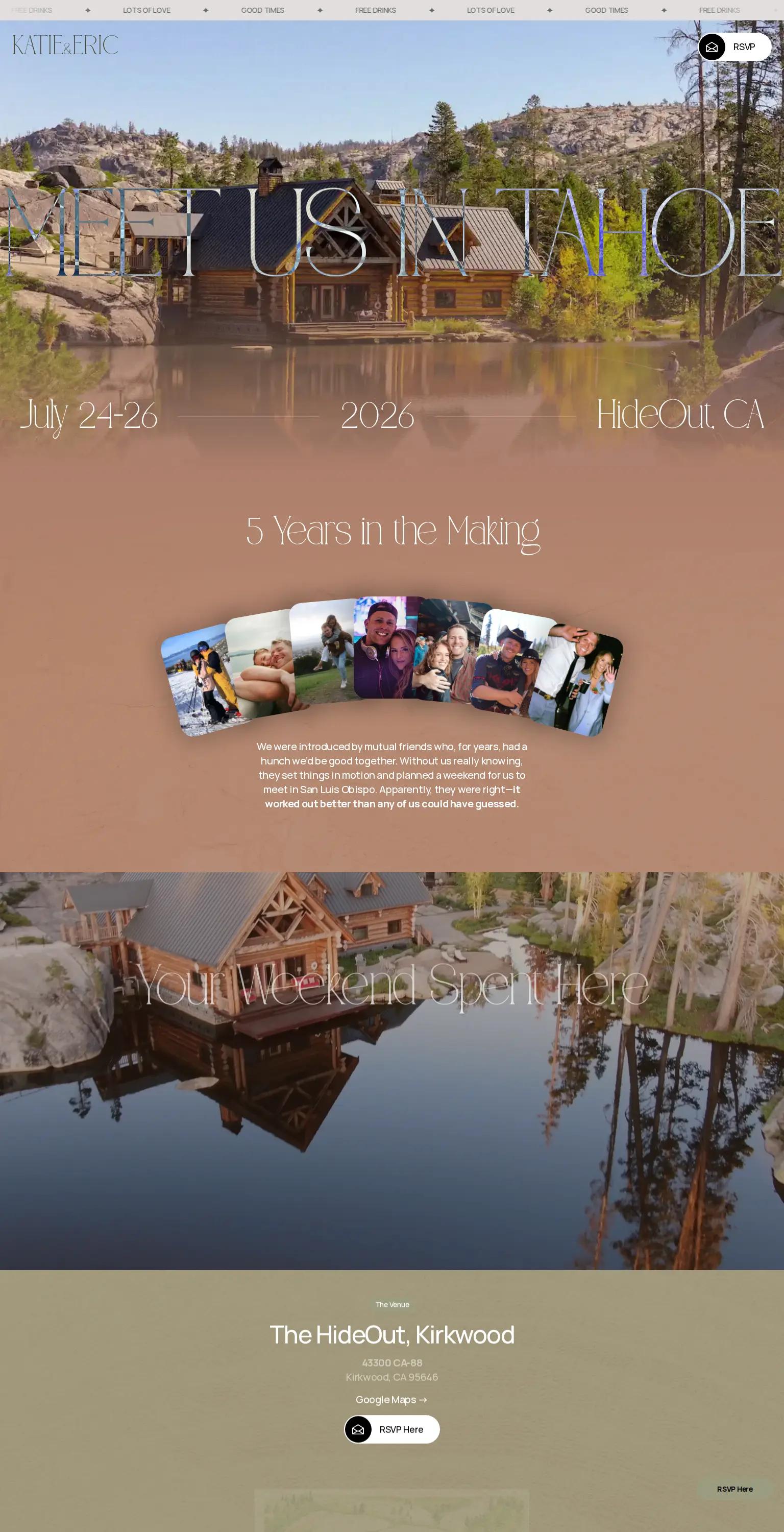 Meet Us In Tahoe screenshot