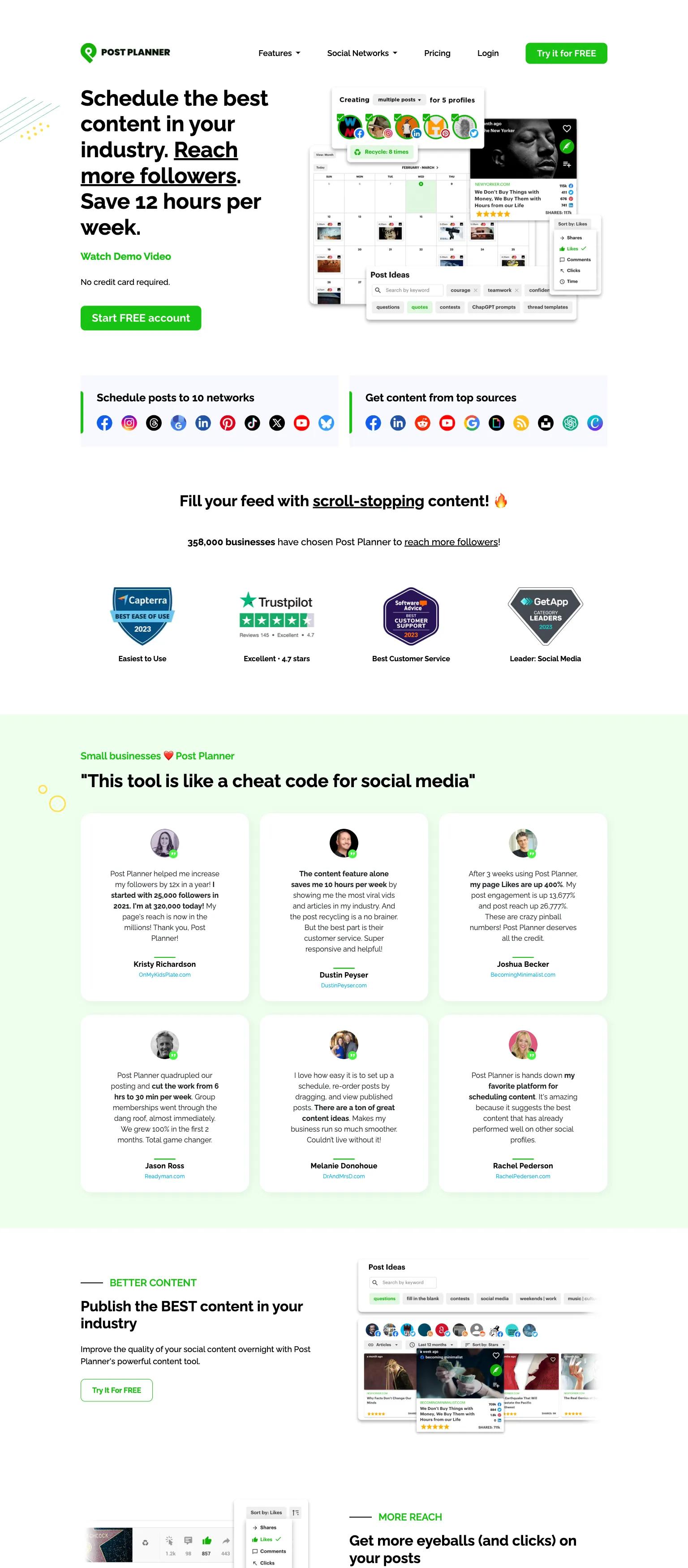 Post Planner screenshot