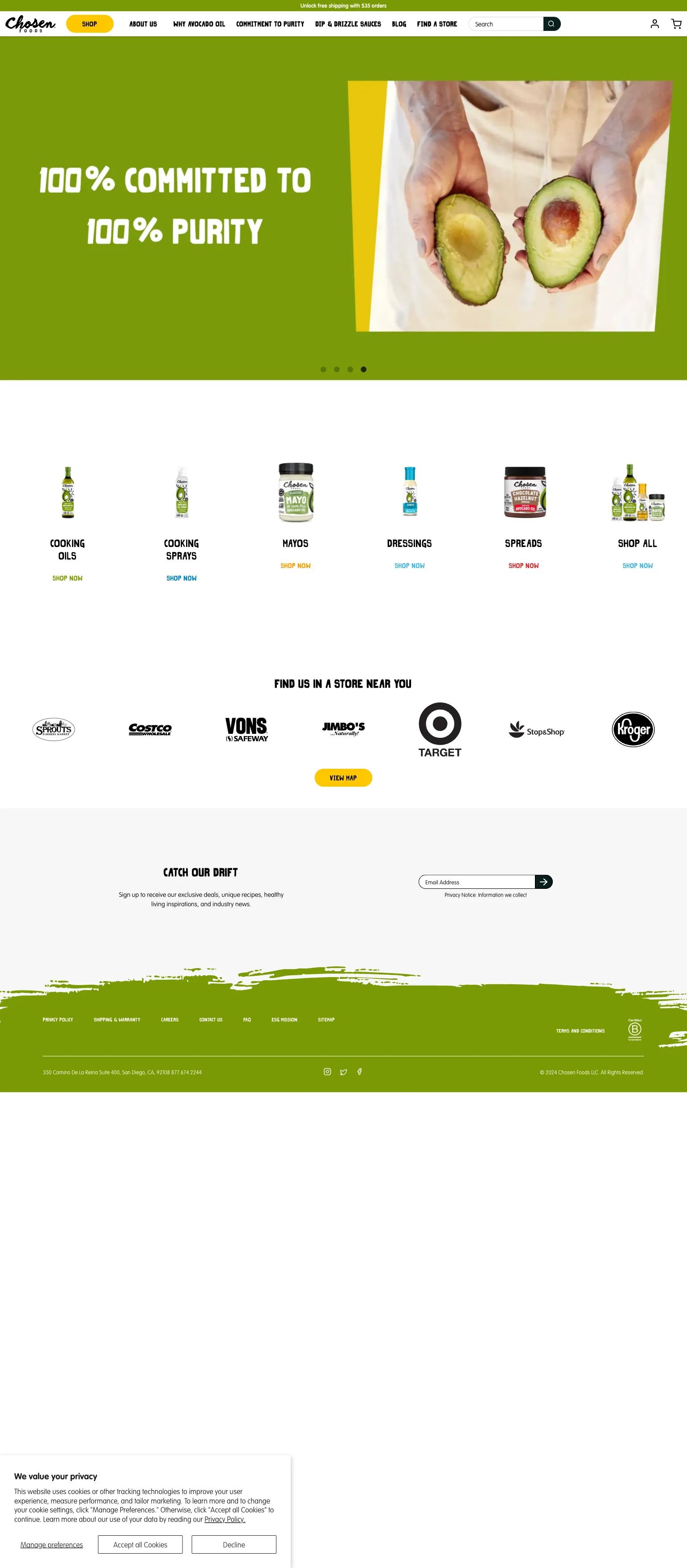 Chosen Foods screenshot