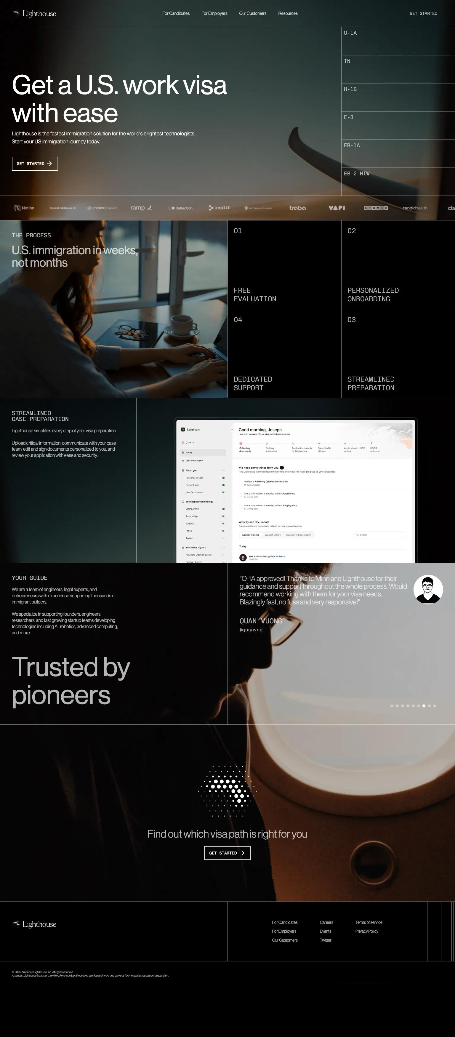 Lighthouse screenshot