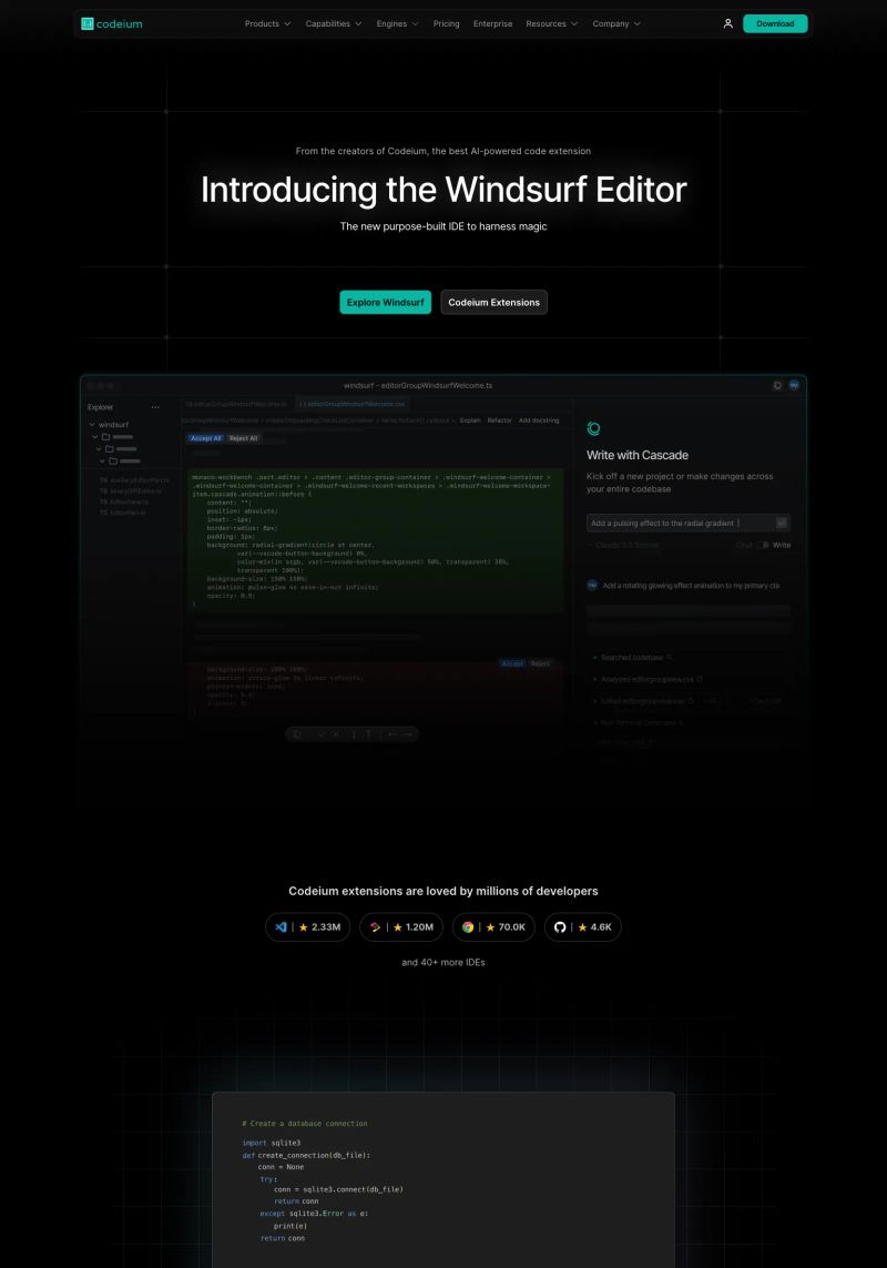 Codeium screenshot