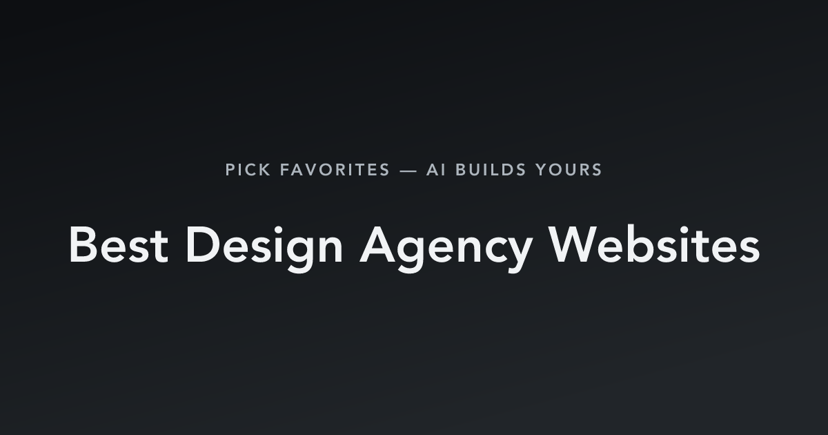 Best Design Agency Websites with count