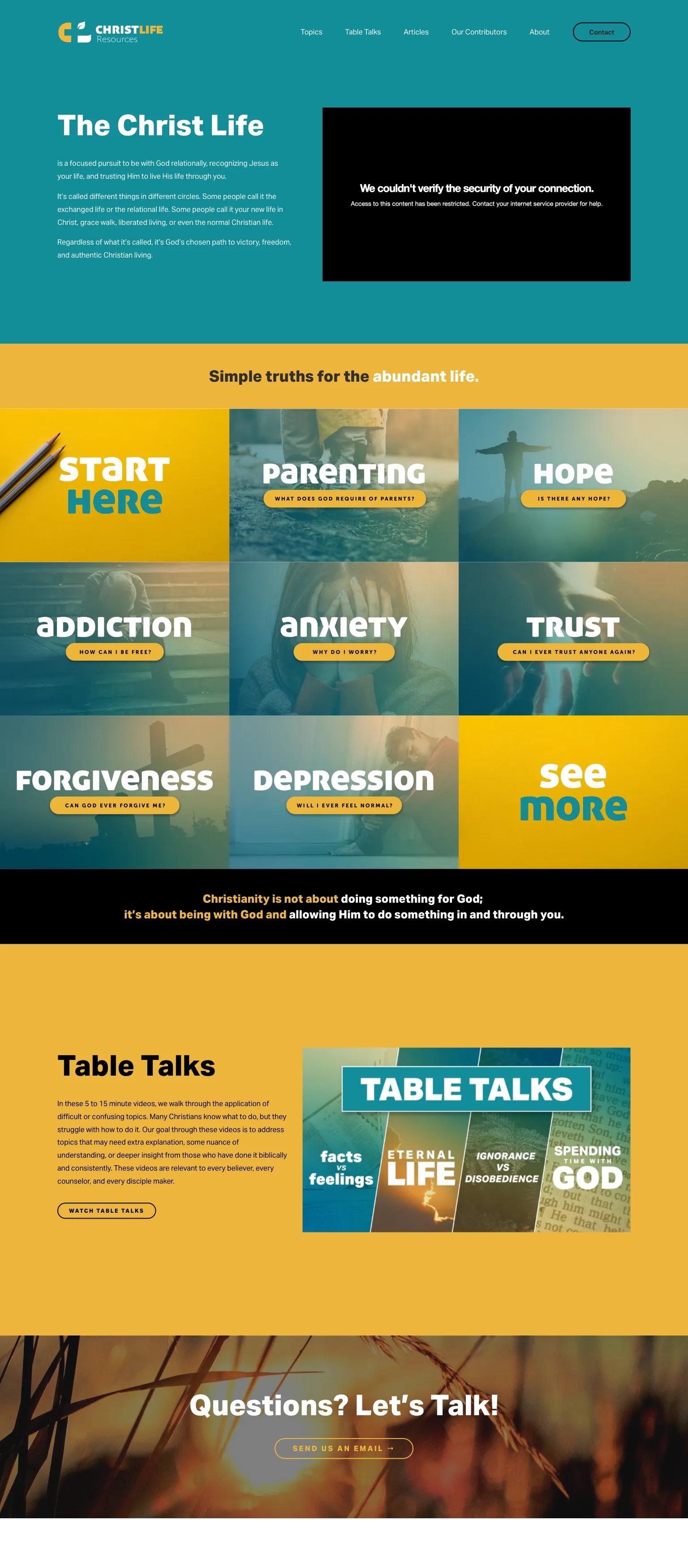 Christ Life Resources screenshot