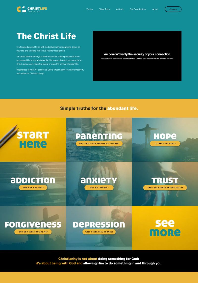 Christ Life Resources screenshot