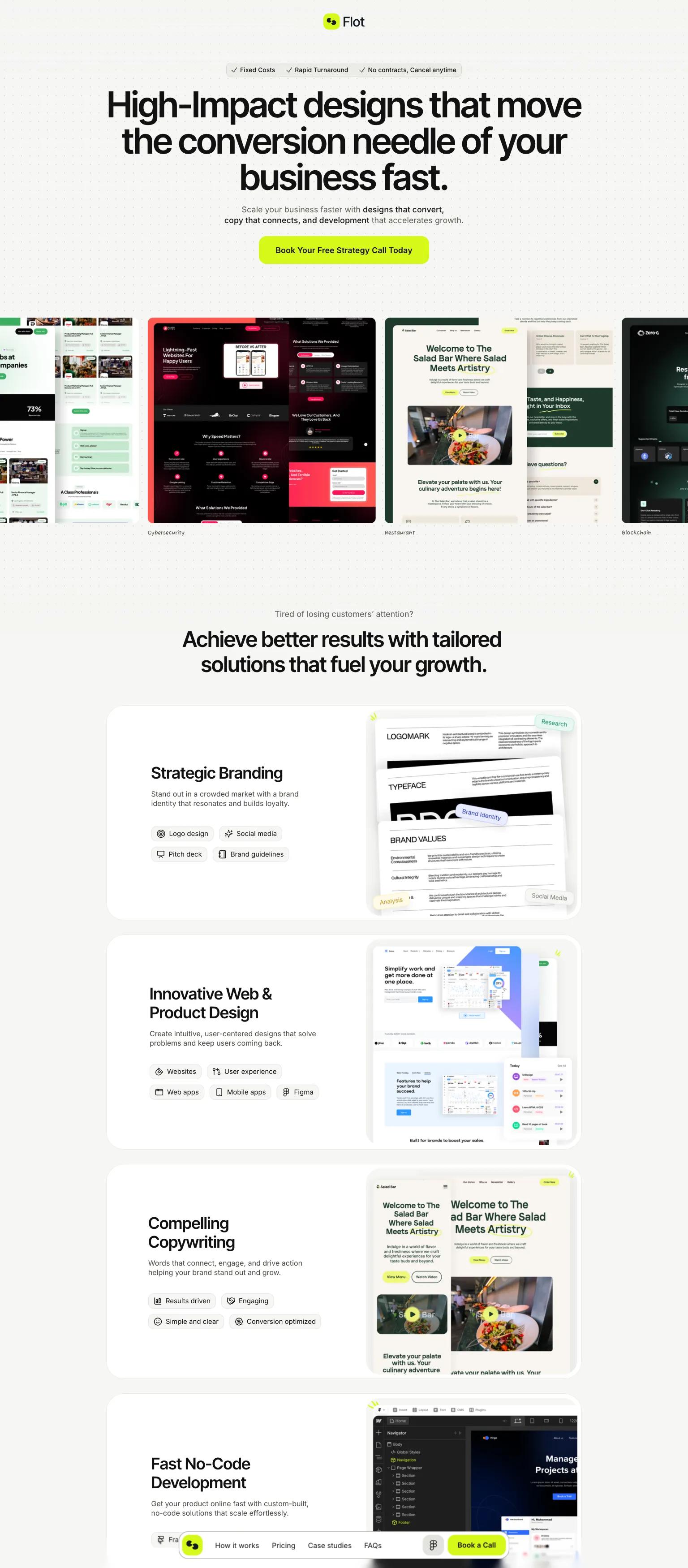 Flot Agency screenshot