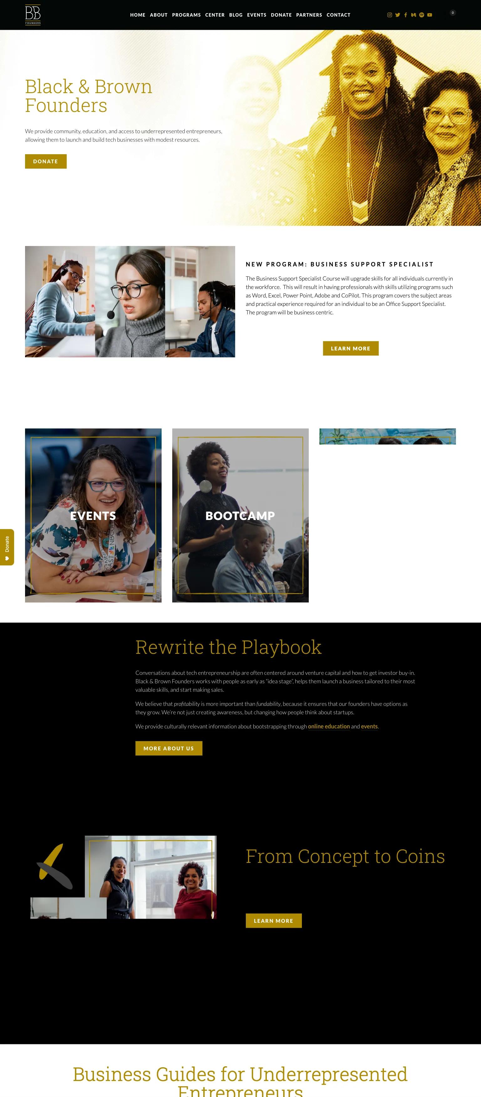 Black & Brown Founders screenshot