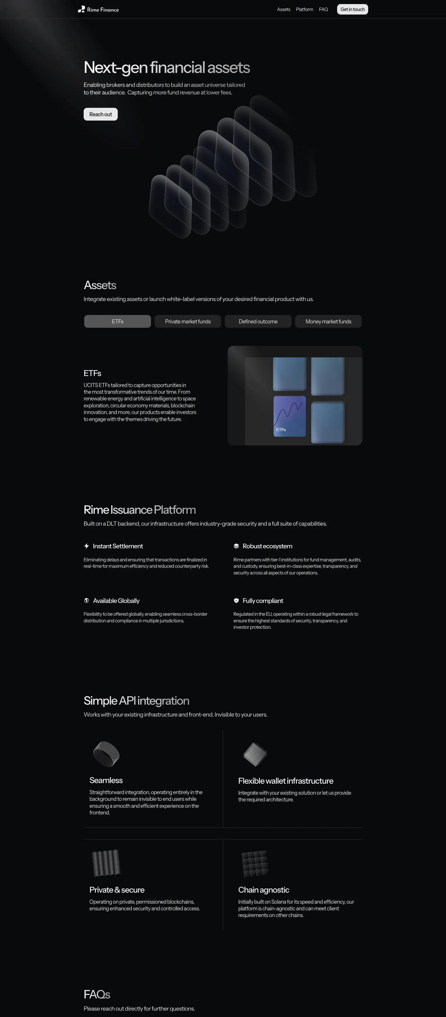 Rime Finance screenshot