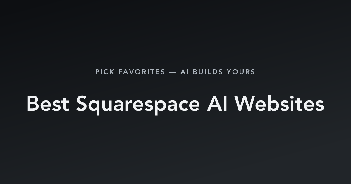 Best Squarespace AI Websites with count