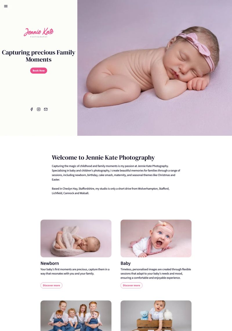 Jennie Kate Photography screenshot