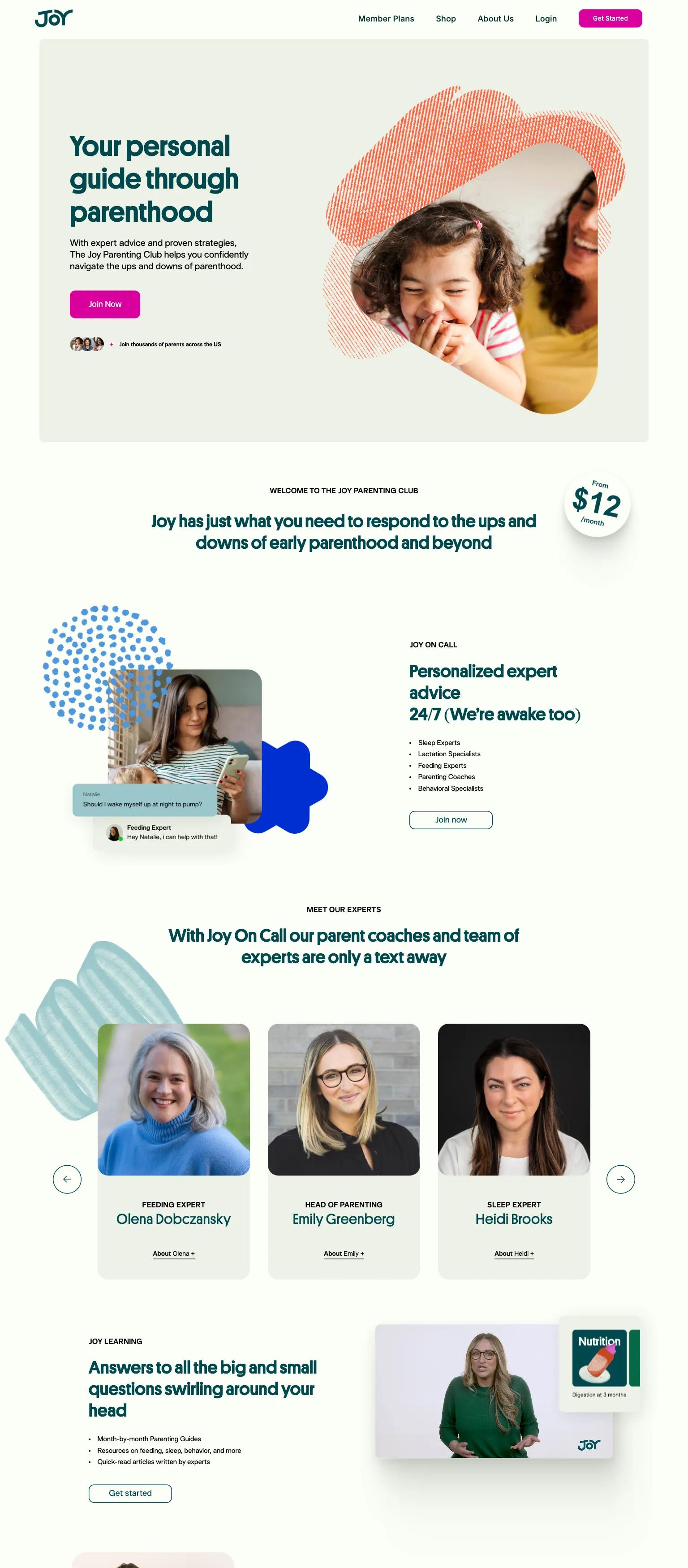 Joy Parenting Club screenshot