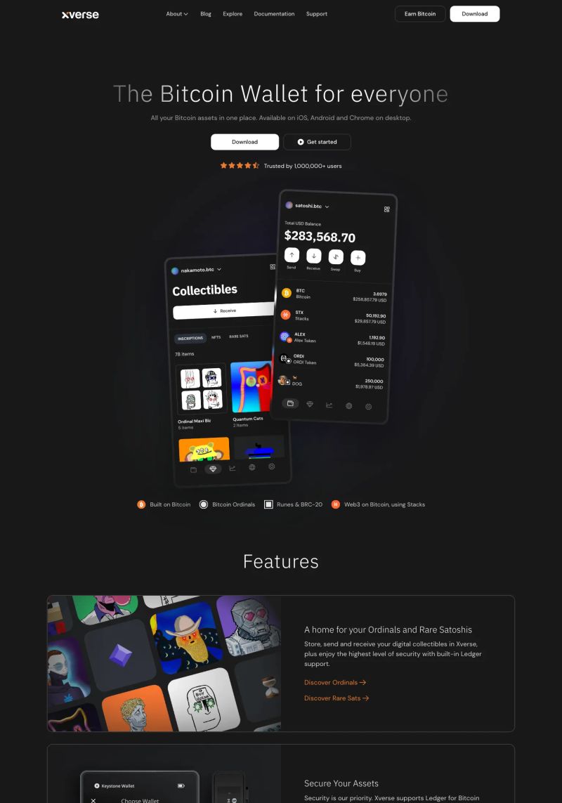 Xverse screenshot