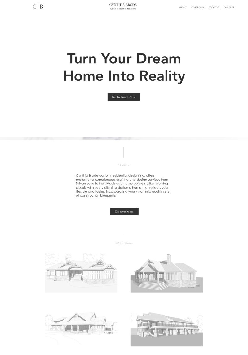 Cynthia Brode custom residential design screenshot