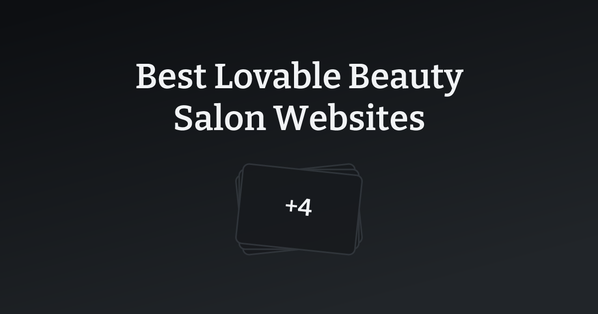 Best Lovable Beauty Salon Websites with count