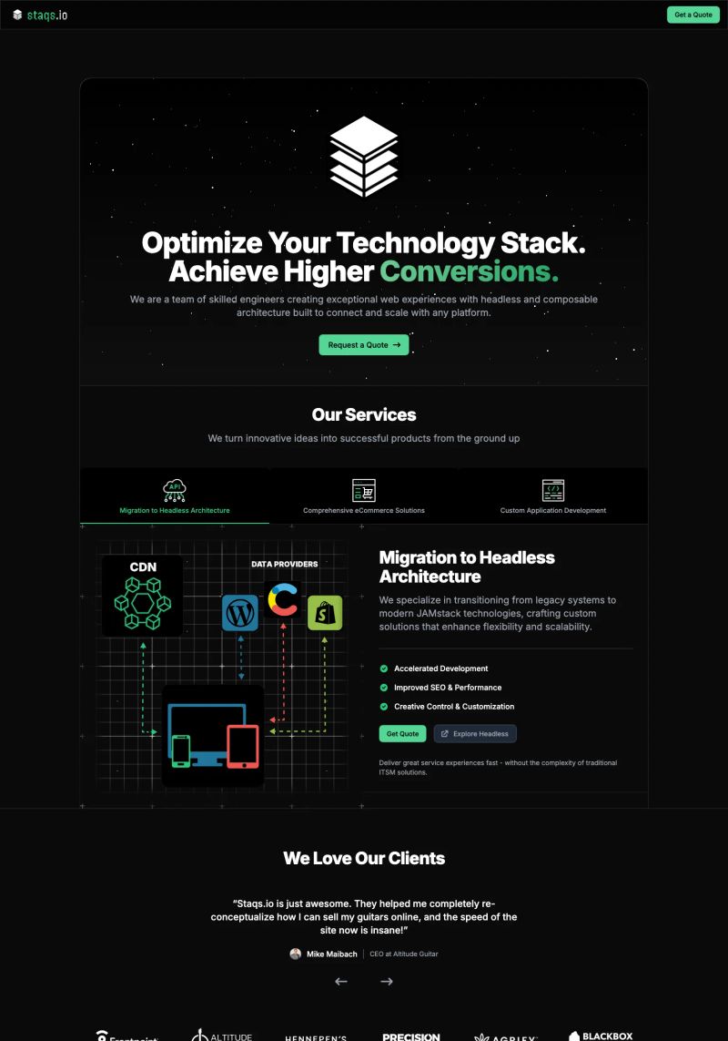 Staqs screenshot