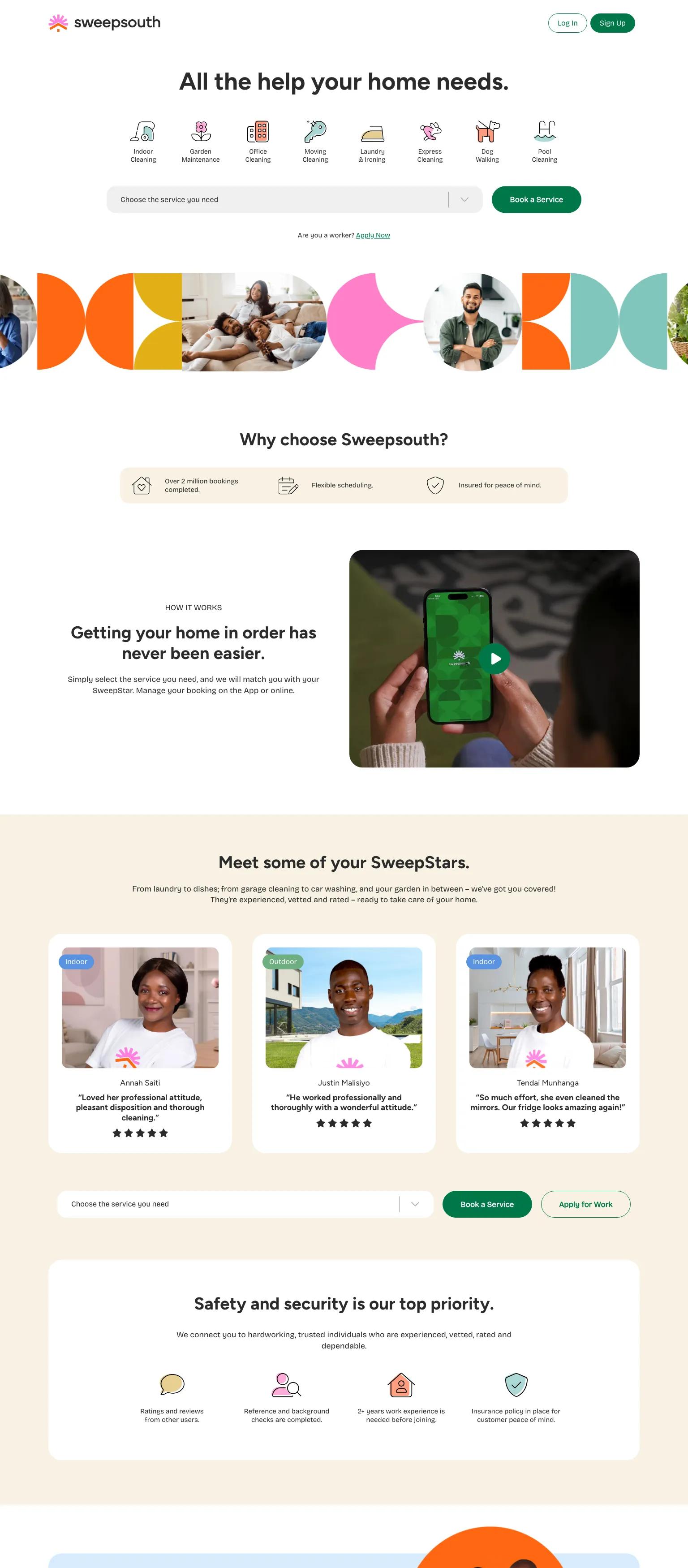 SweepSouth screenshot