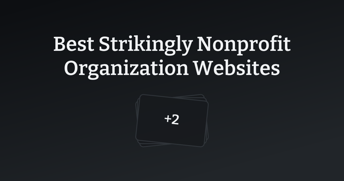 Best Strikingly Nonprofit Organization Websites with count