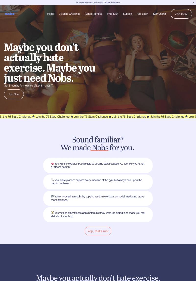 Nobs screenshot