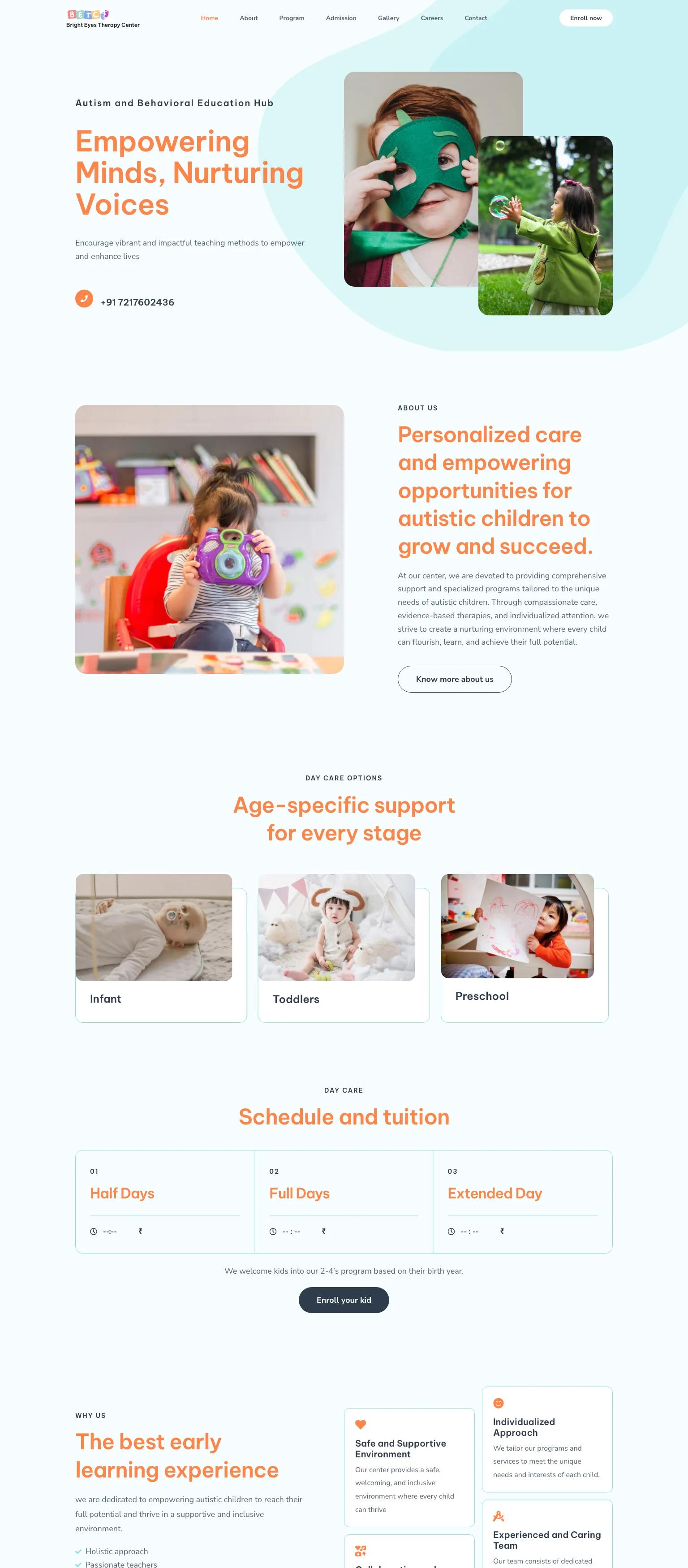 Bright Eyes Therapy Center screenshot