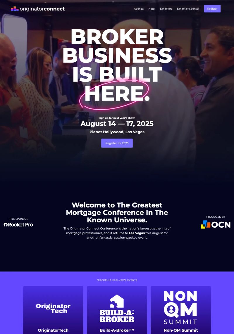 Originator Connect Conference screenshot