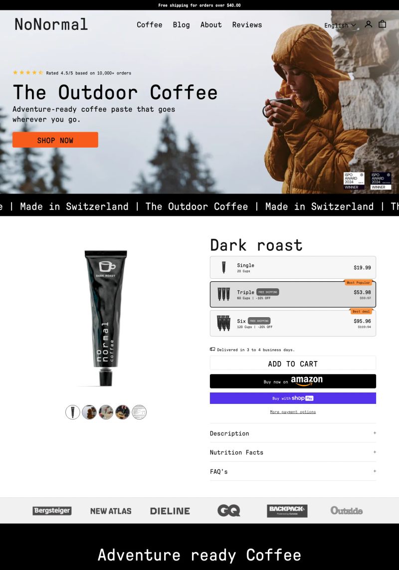 No Normal Coffee screenshot