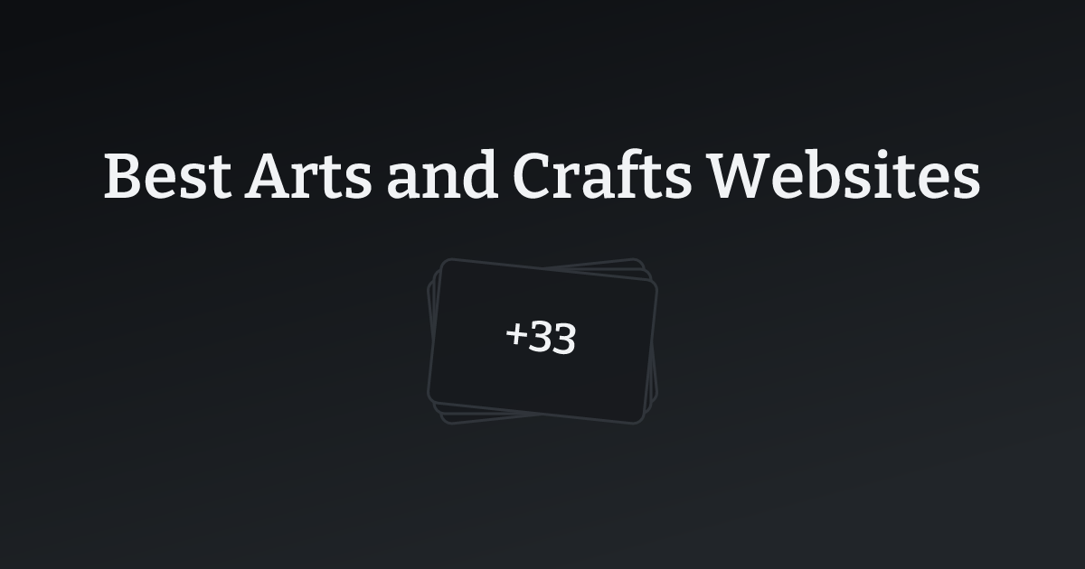 Best Arts and Crafts Websites with count