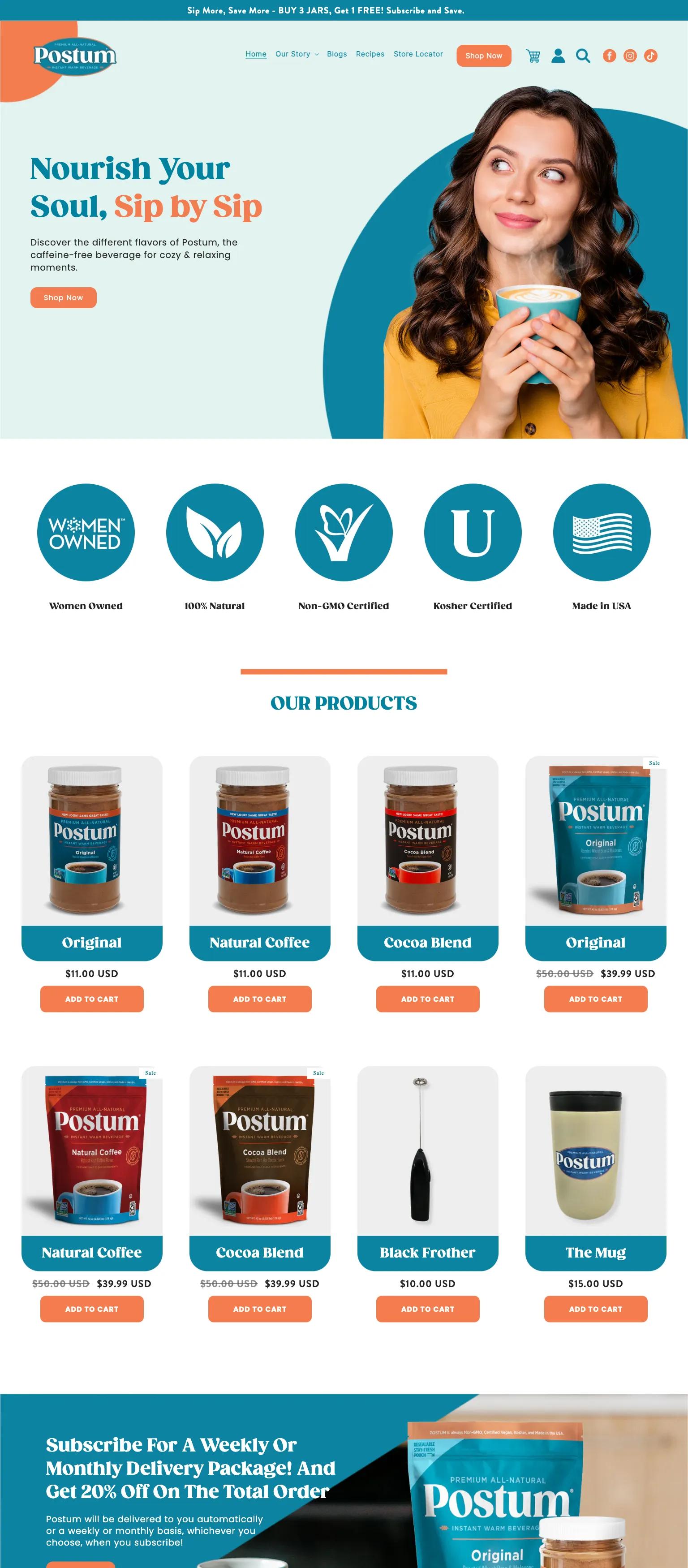 Postum Beverage screenshot