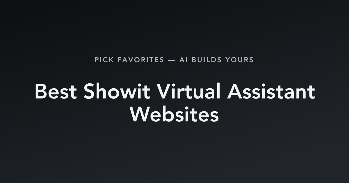 Best Showit Virtual Assistant Websites with count