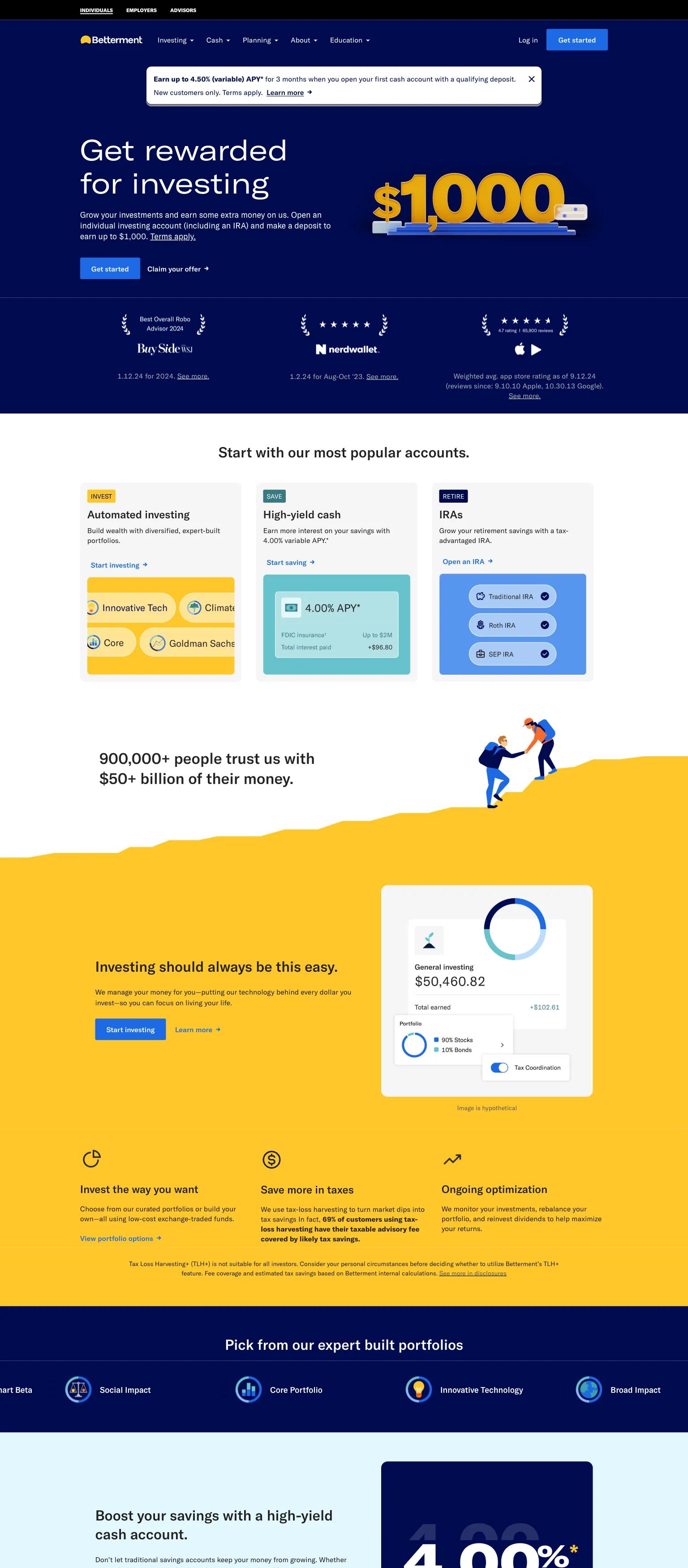 Betterment screenshot