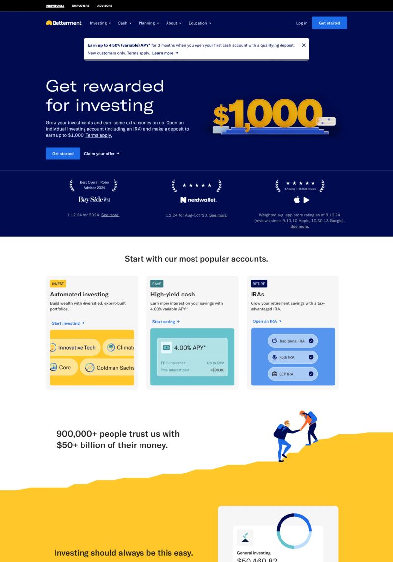 Betterment screenshot