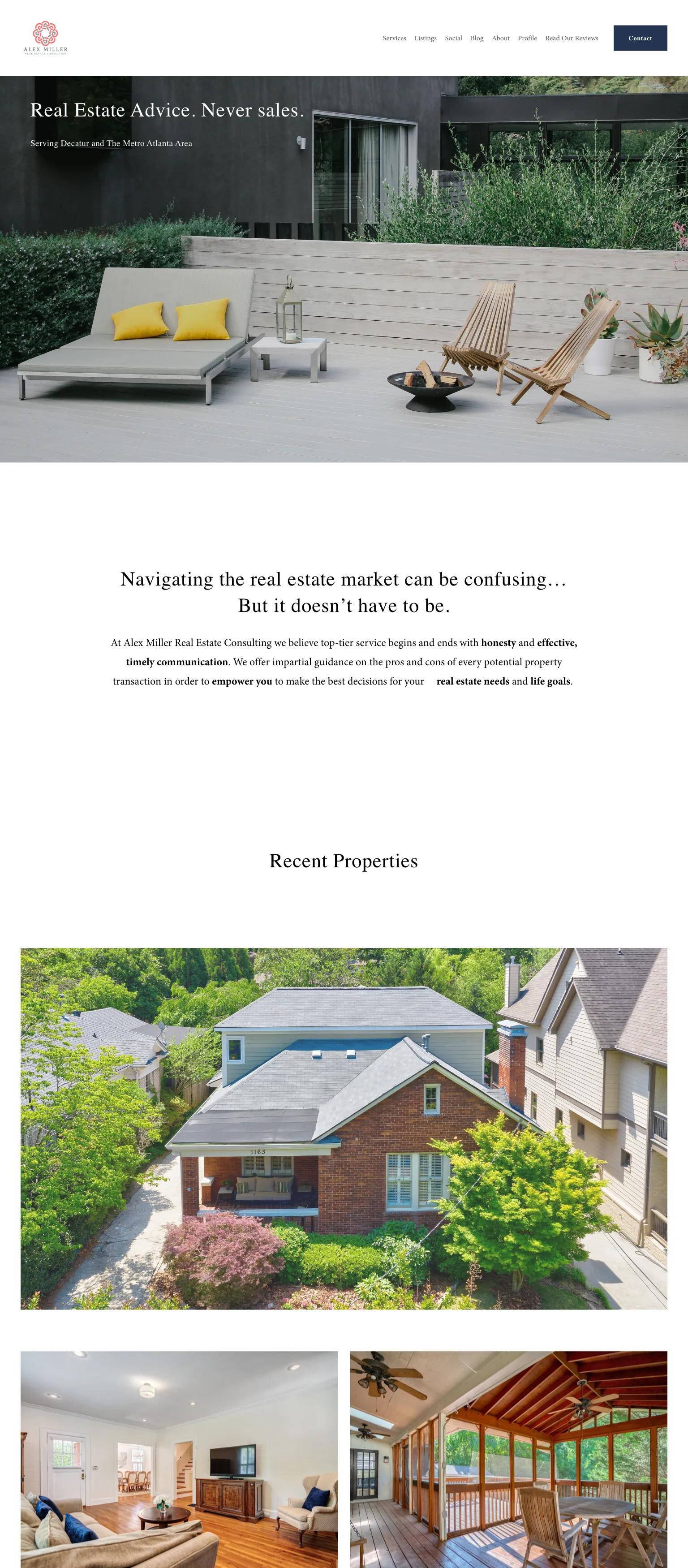 Alex Miller Real Estate Consulting screenshot
