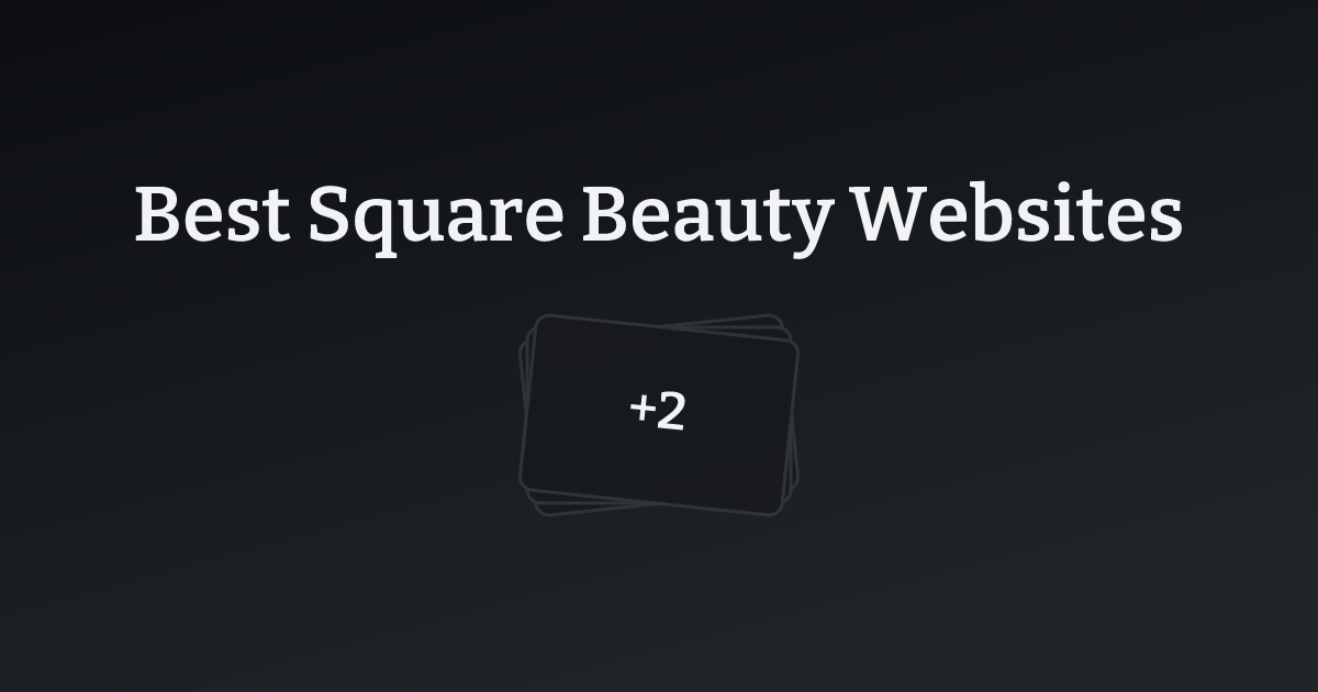 Best Square Beauty Websites with count