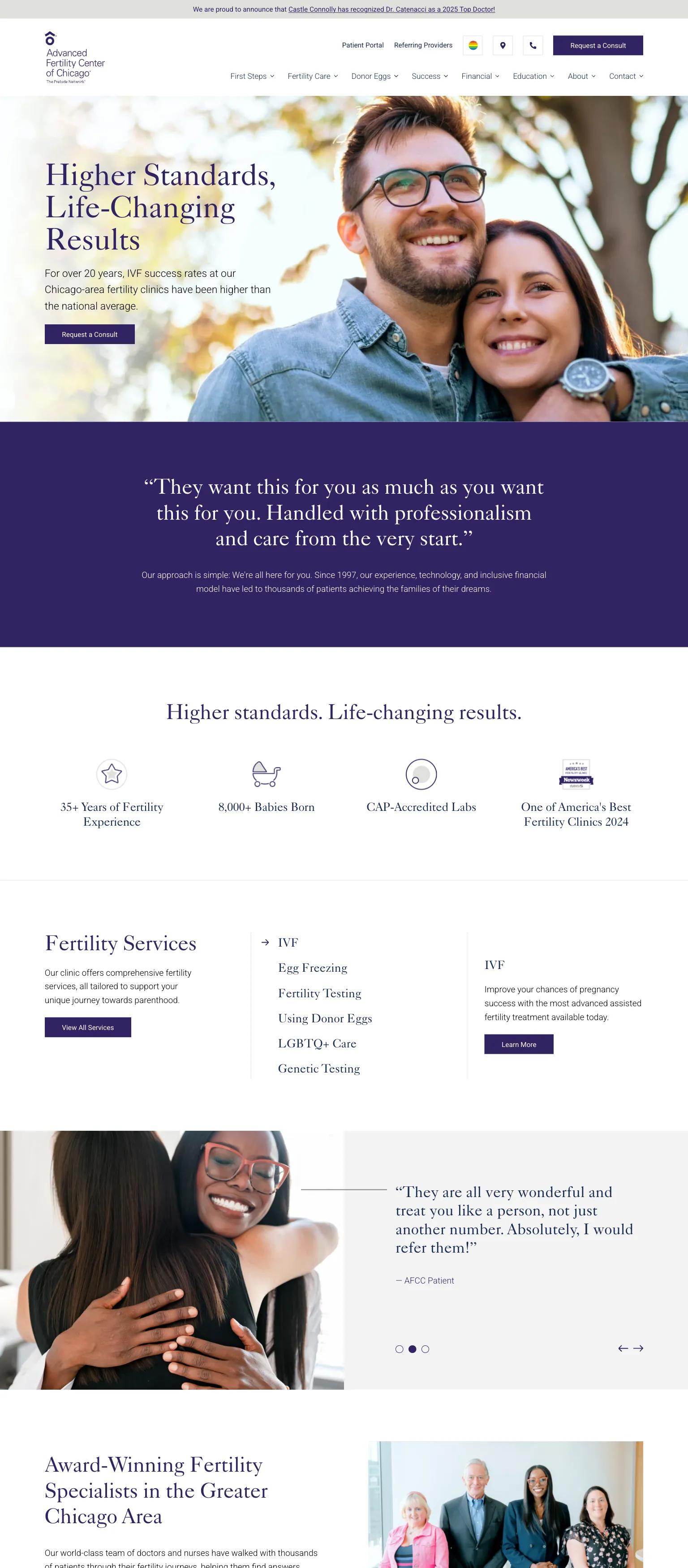 Advanced Fertility Center of Chicago screenshot