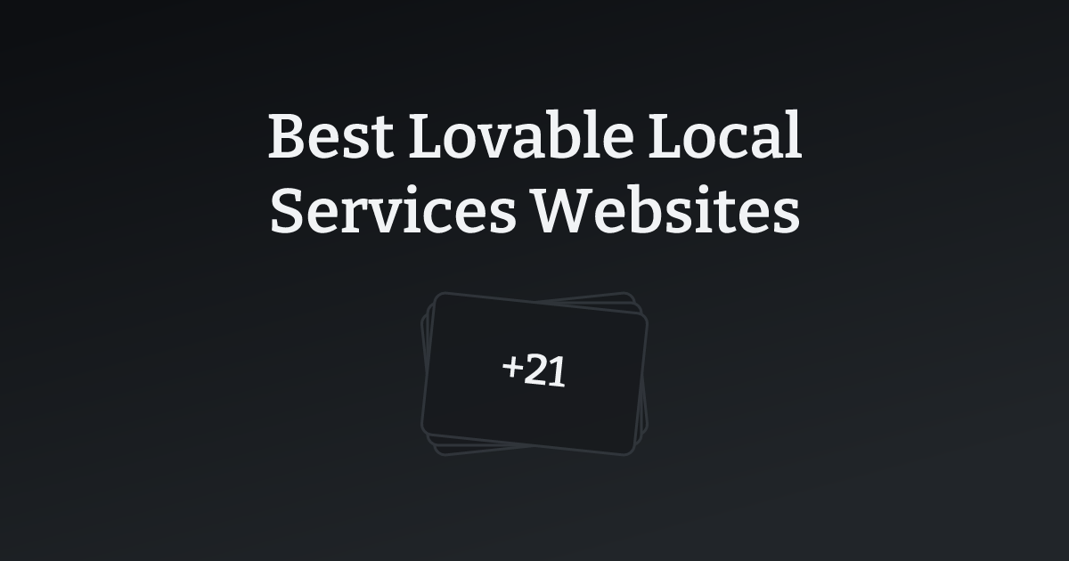 Best Lovable Local Services Websites with count