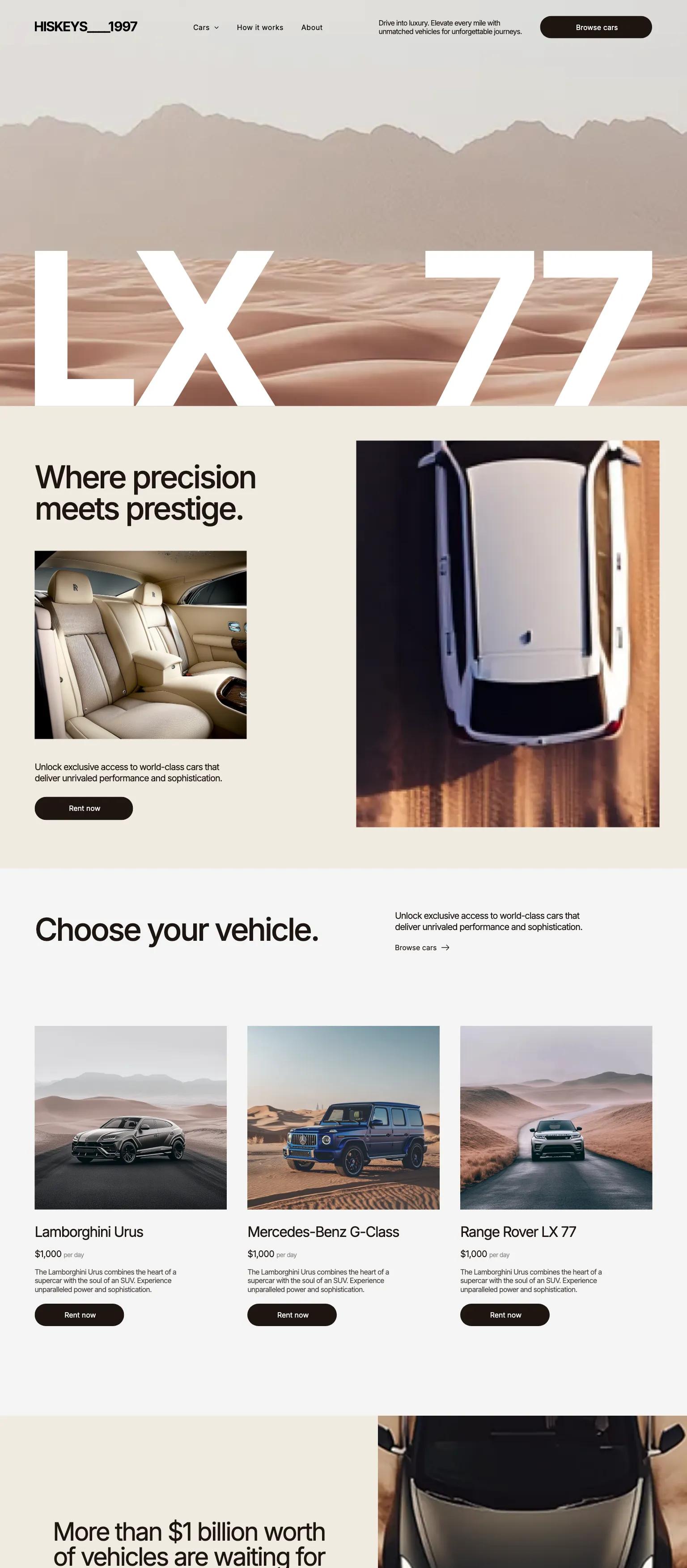 Luxury Car Rental screenshot