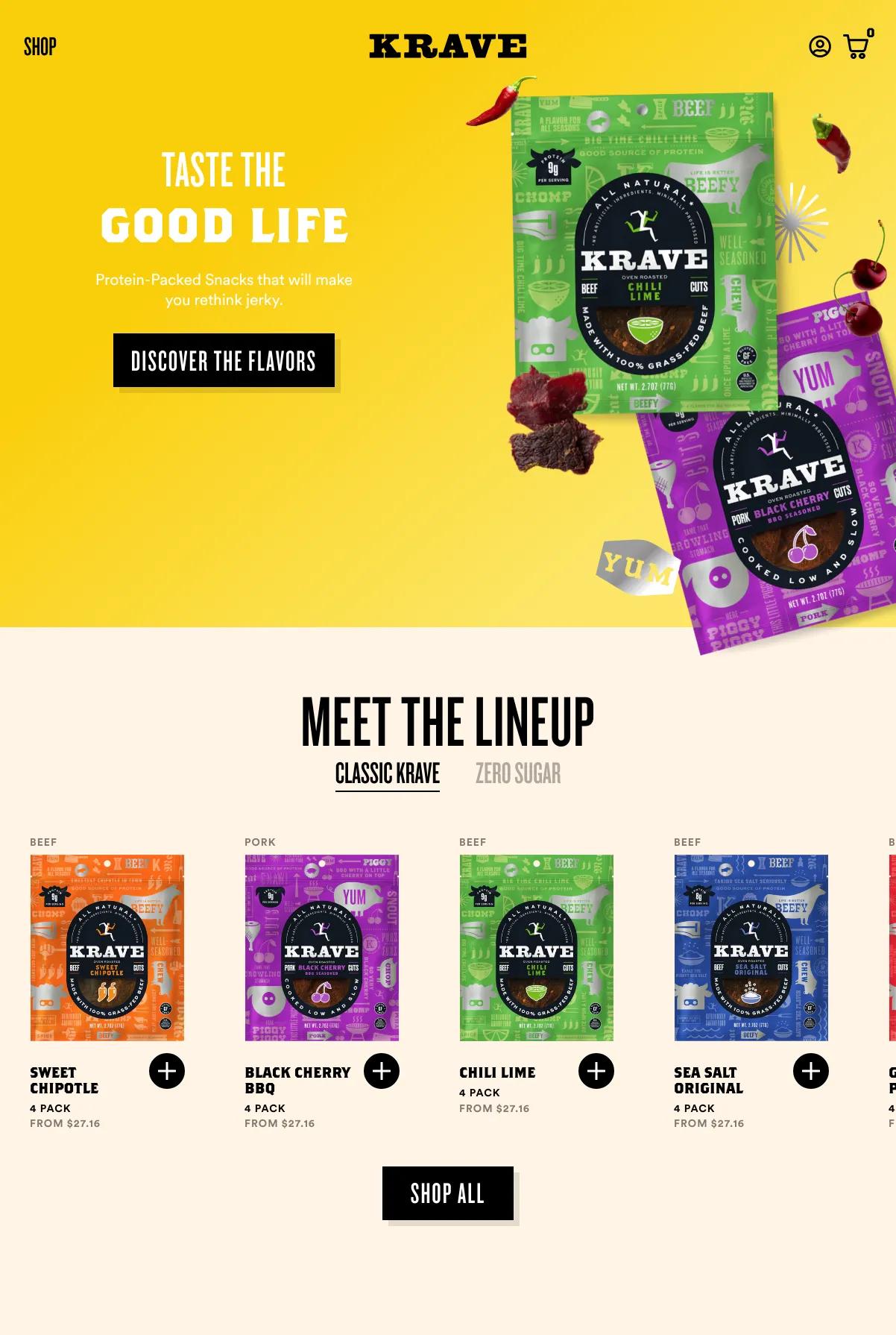KRAVE Jerky screenshot