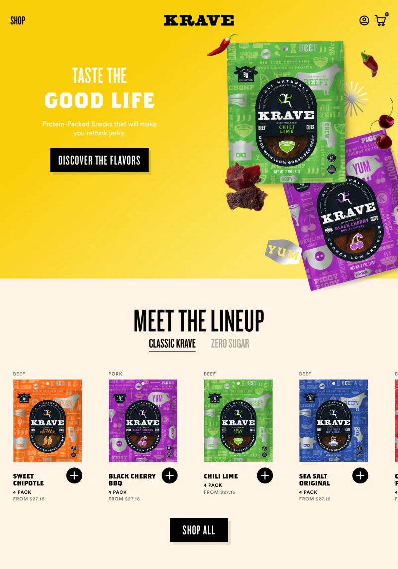 KRAVE Jerky screenshot