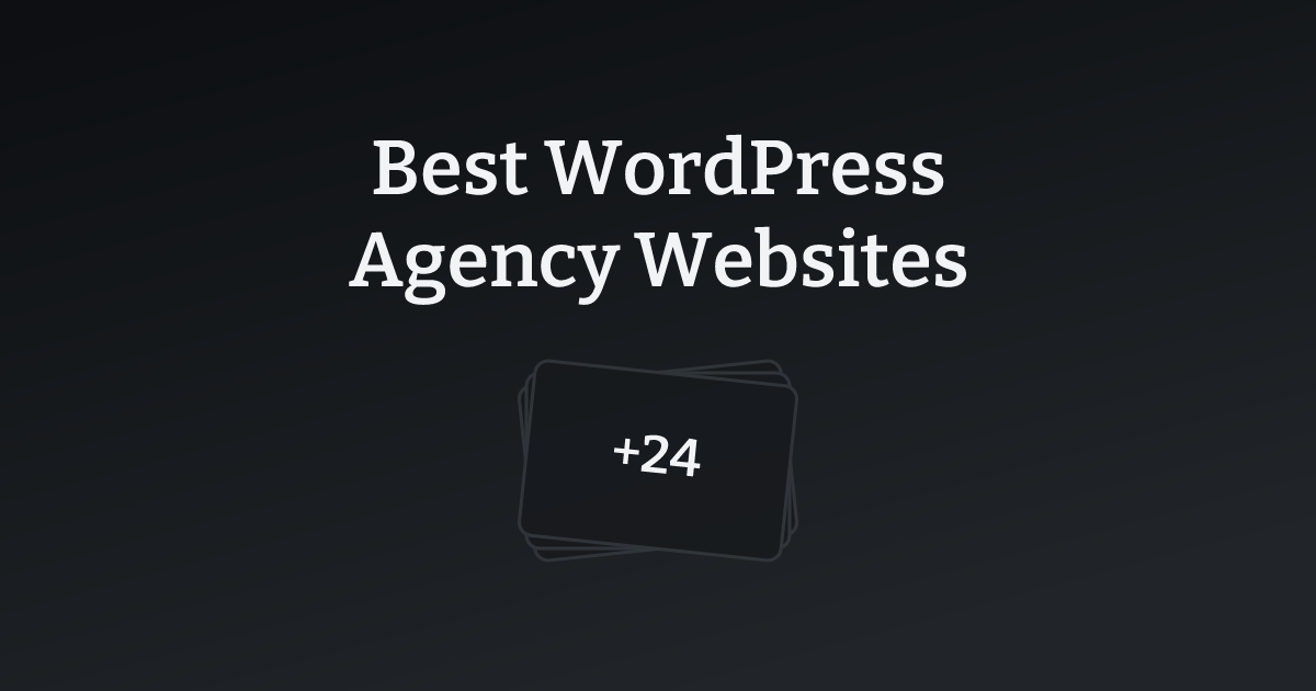 Best WordPress Agency Websites with count