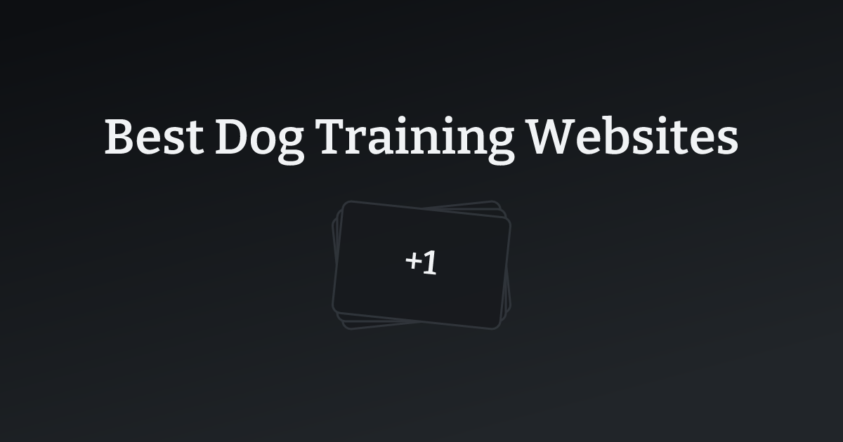 Best Dog Training Websites with count