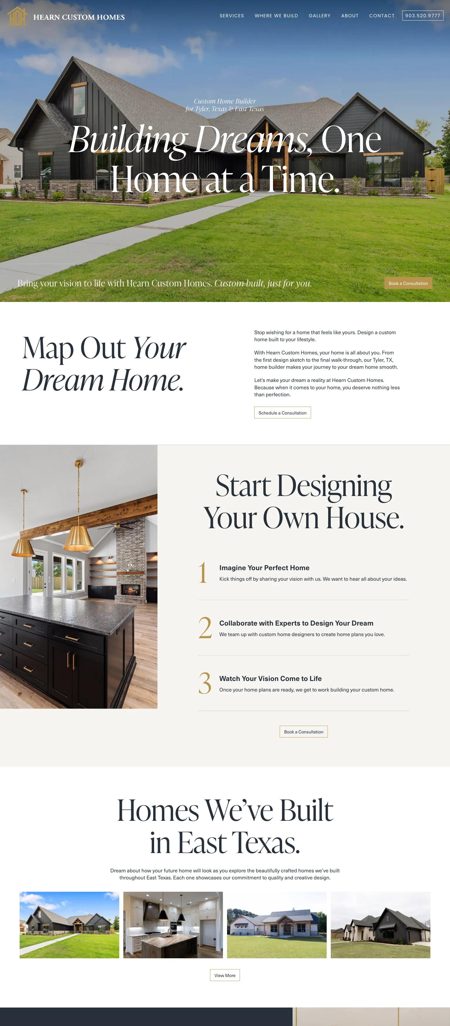Hearn Custom Homes screenshot