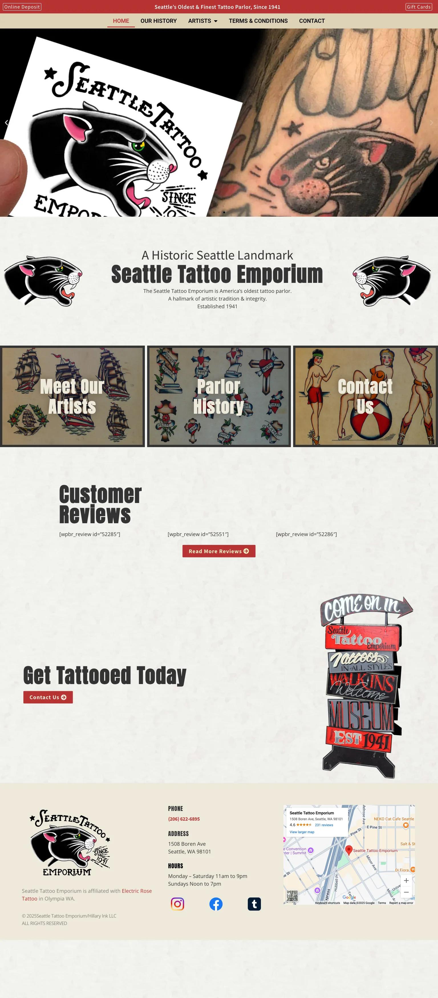 Seattle Tattoo Emporium screenshot