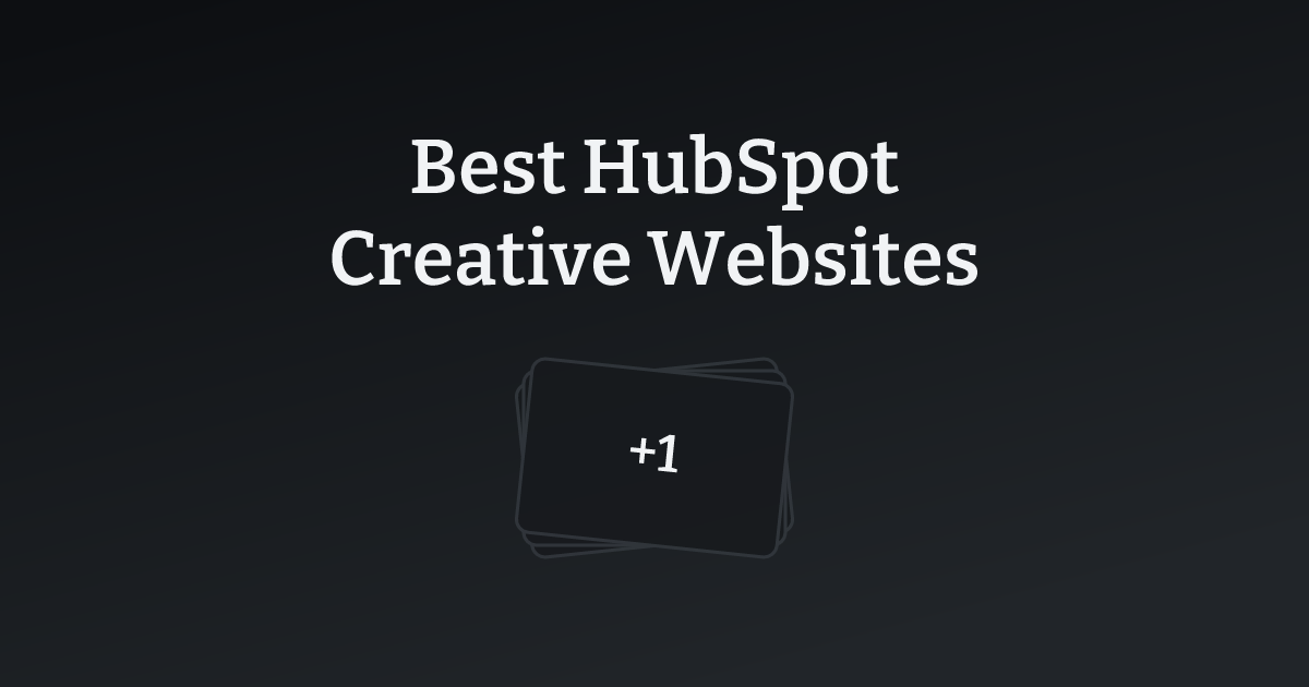 Best HubSpot Creative Websites with count