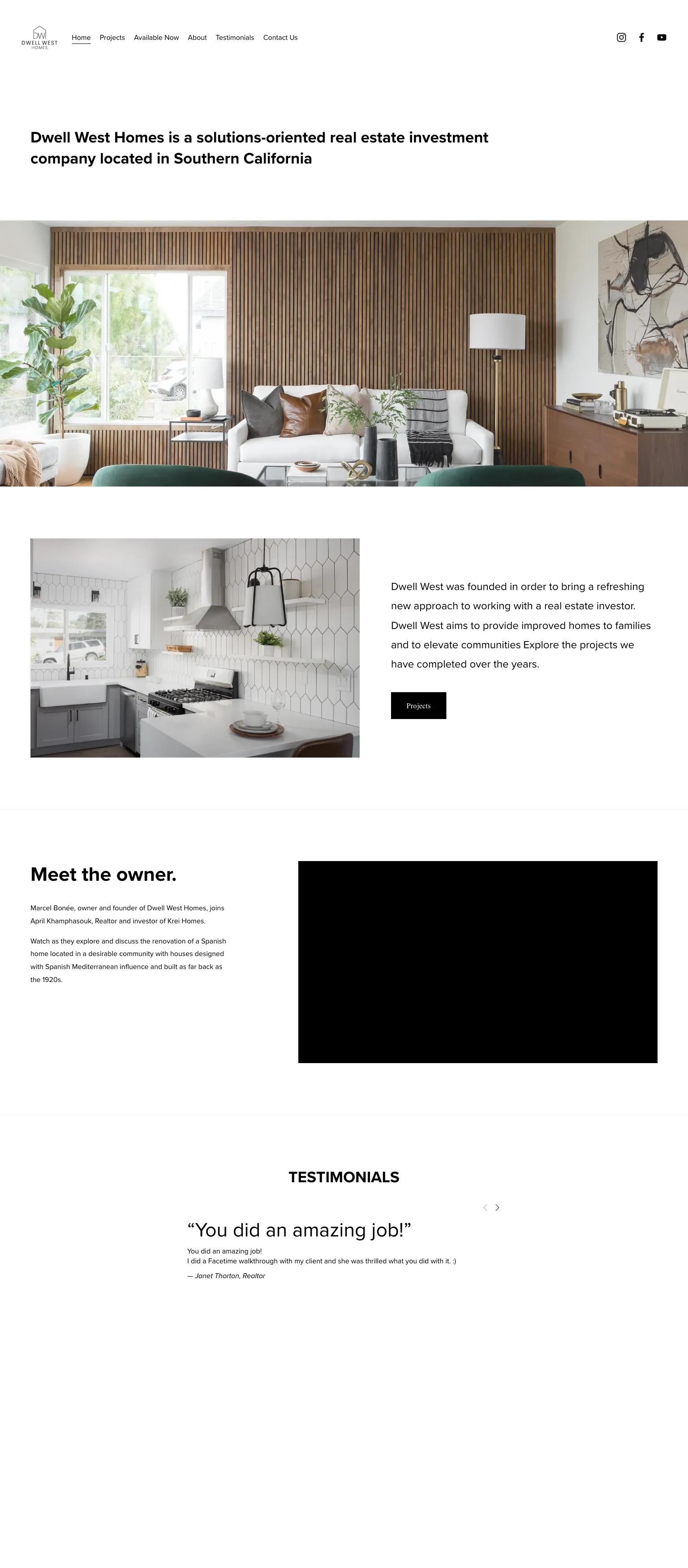 Dwell West Homes screenshot