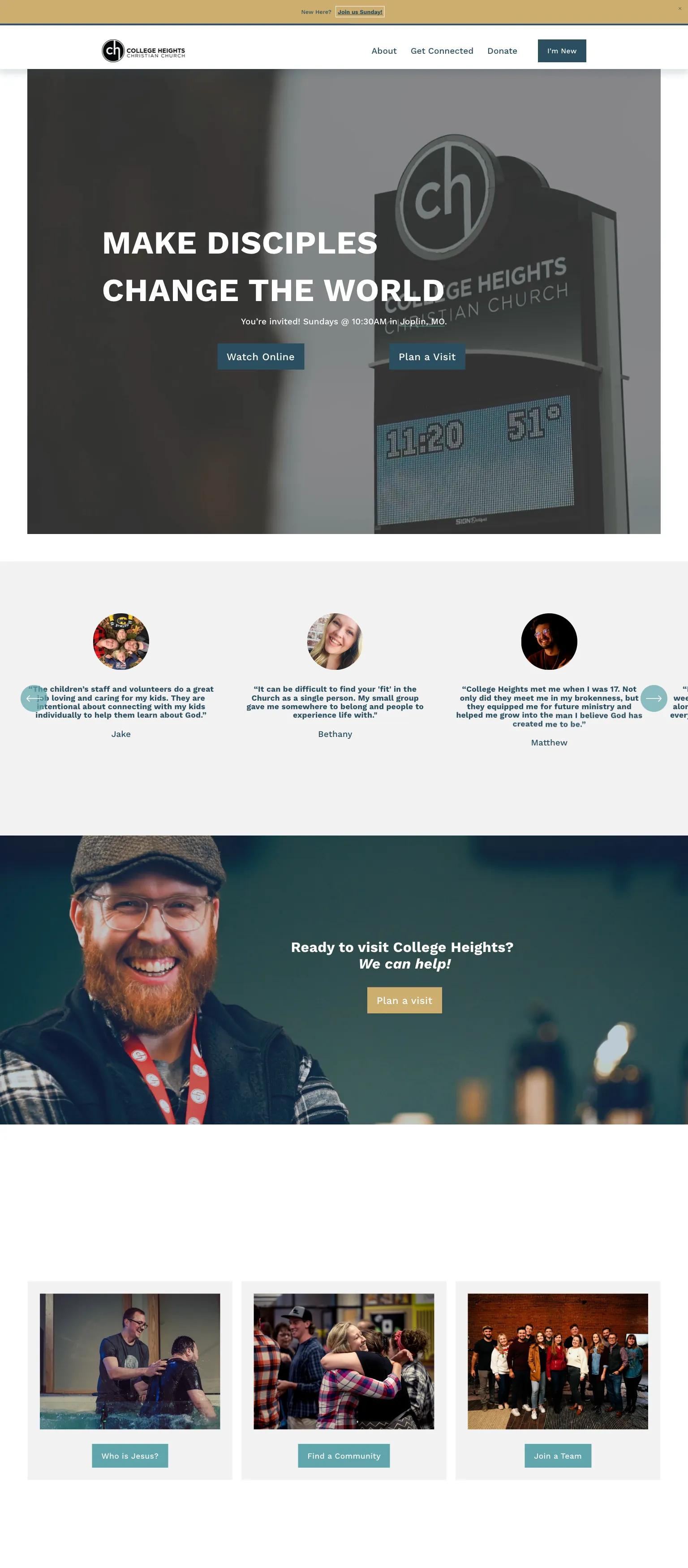 College Heights Christian Church screenshot